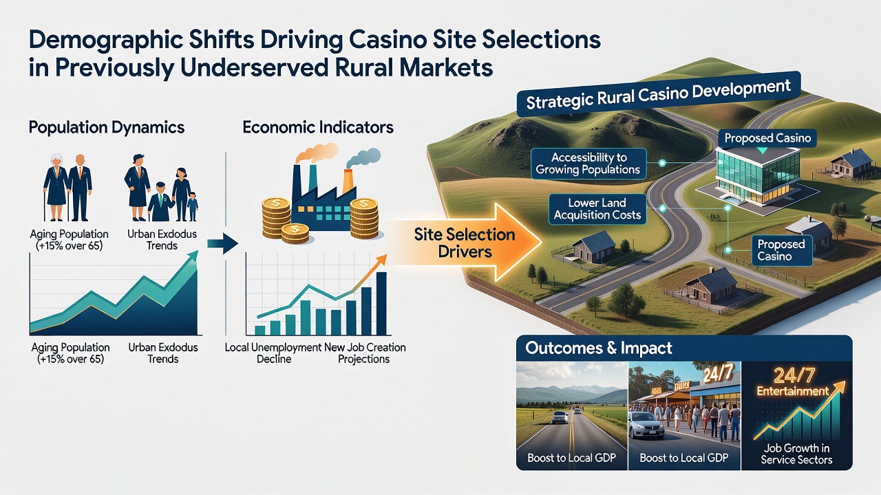 Data visualization of rural population growth and casino site analysis