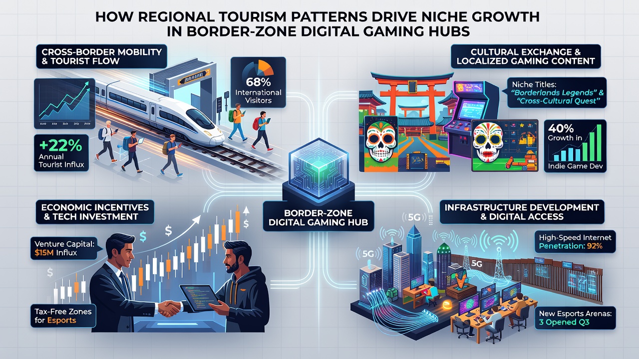 Digital gaming interface showing localized options for border tourists