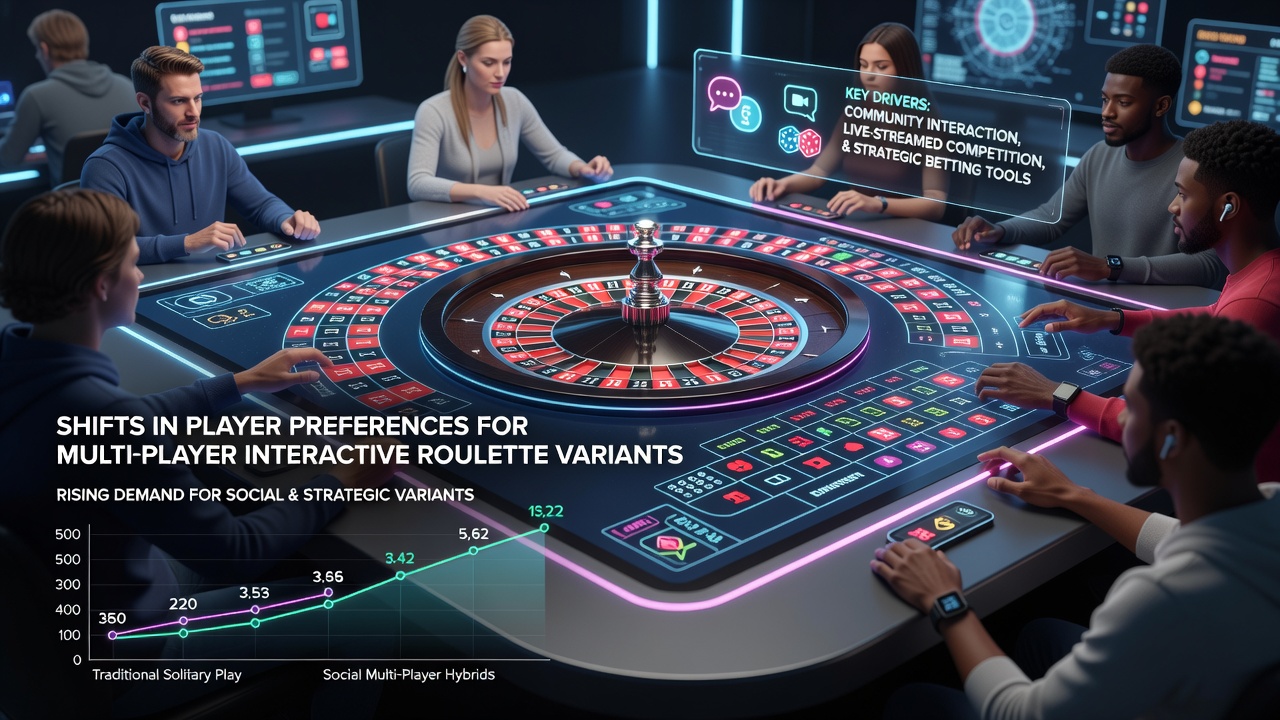 Digital roulette interface displaying multiple player avatars, live chat, and synchronized betting activity across an interactive table