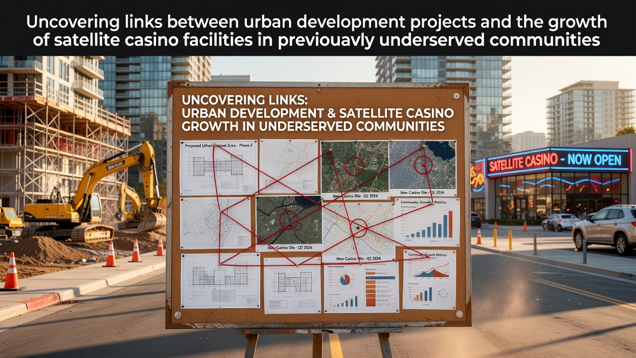 Urban development project near a new satellite casino facility in a suburban community